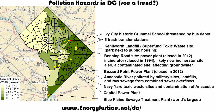 DC Environmental Justice map